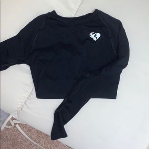 Women’s best black long sleeve crop